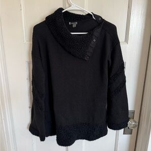 Smartwool women’s black Cozy Lodge tunic sweater size medium